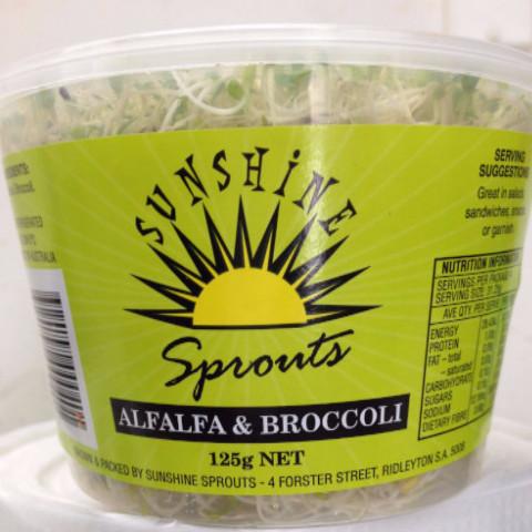 Alfalfa & Broccoli (125gm Punnet)